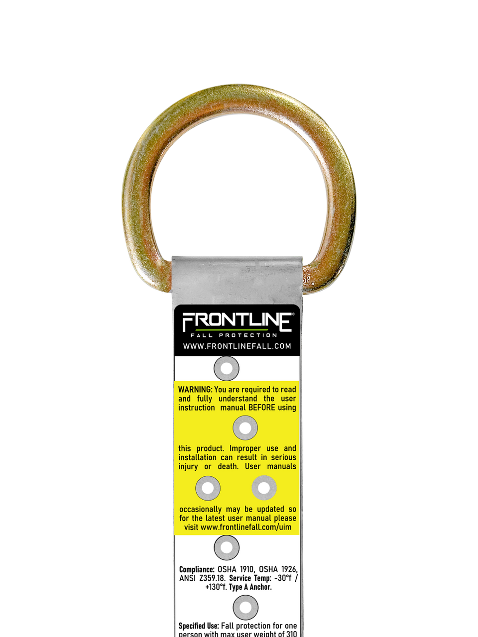 Frontline ROSU01SS Stainless Steel Permanent Use Roof Anchor VM Hardware