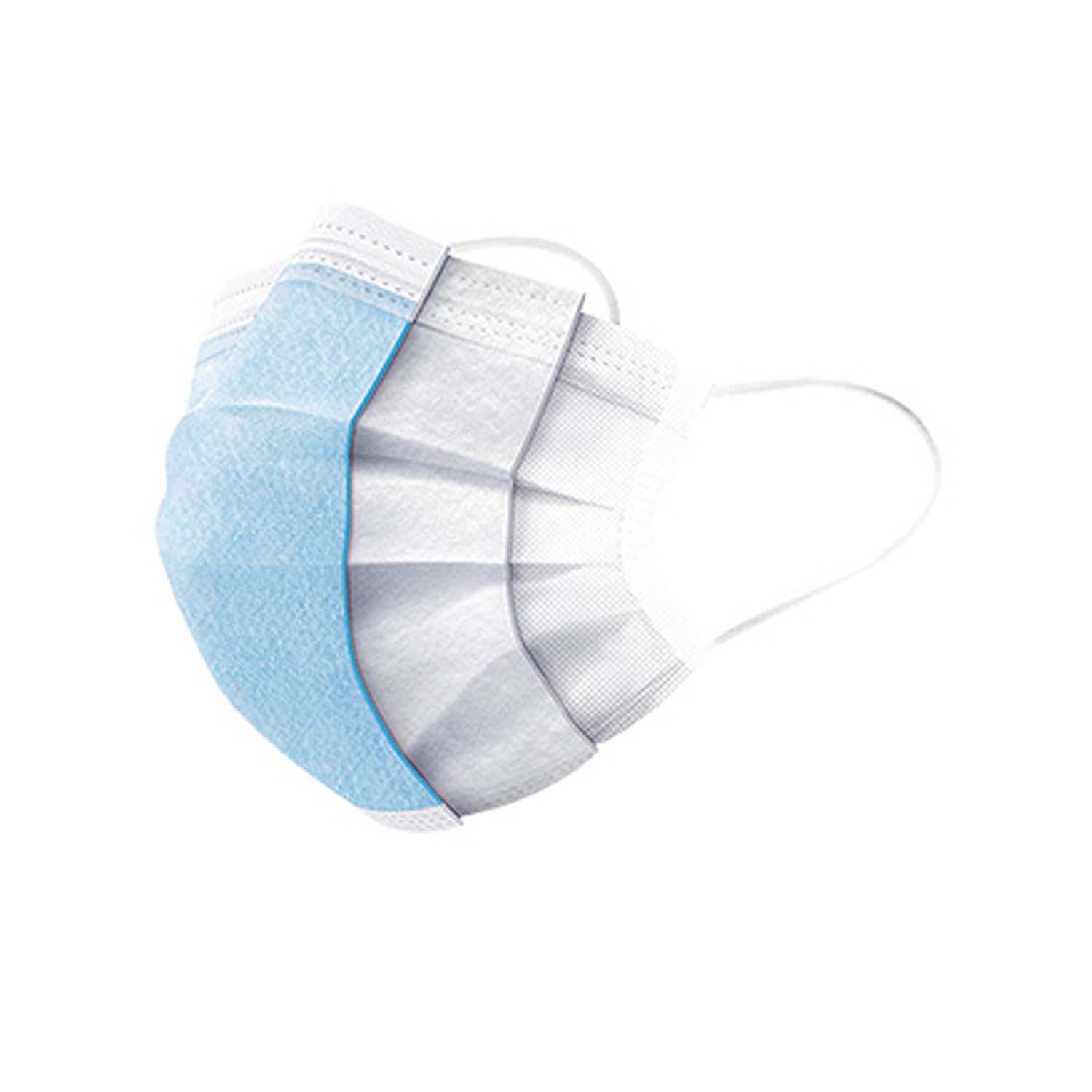 Disposable 3-ply Face Mask, Bag of 3 quakekits.com