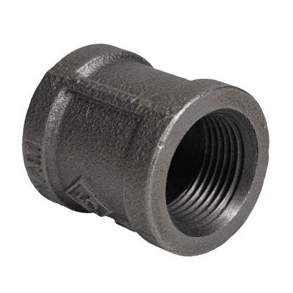 1/2 in. Black Right Left Coupling PIPE DECOR