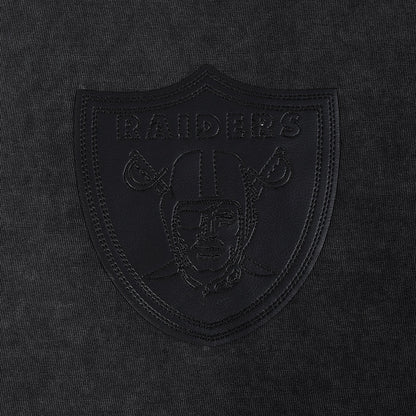 Pro Standard Raiders All-Over Logo Tee - Washed Black Denim Exchange