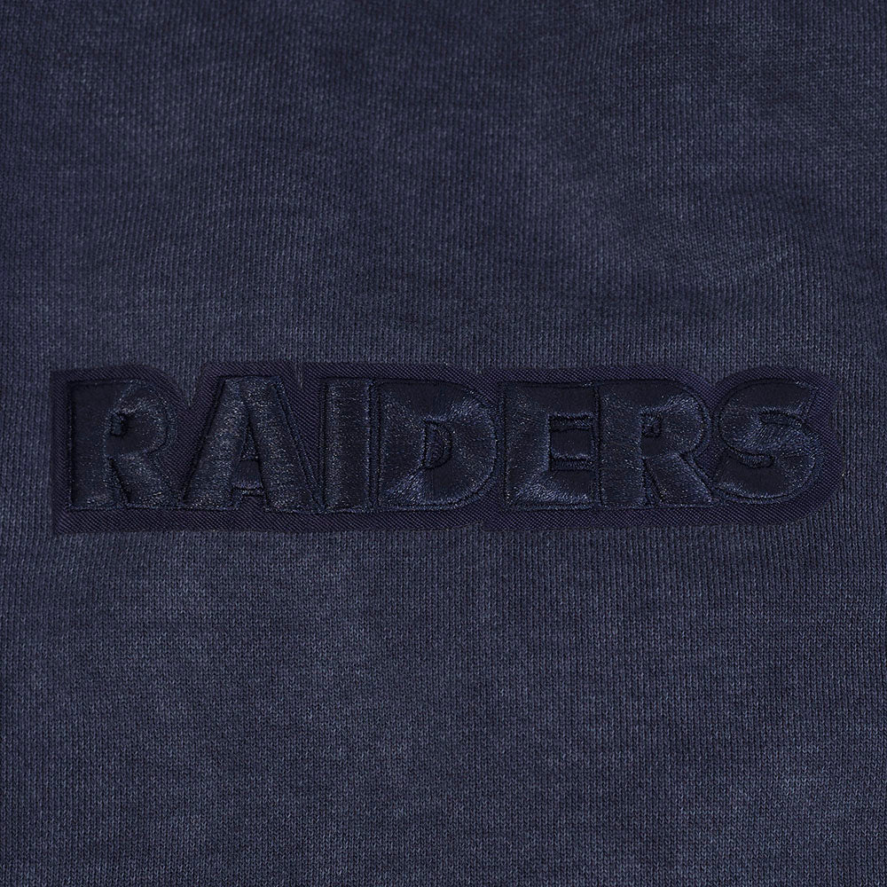 Pro Standard Raiders Washed Enzyme Drop Shoulder Hoodie - Navy Denim Exchange