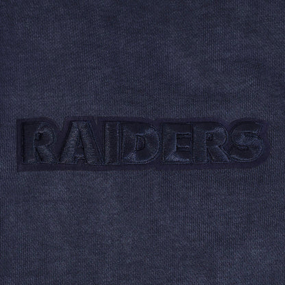 Pro Standard Raiders Washed Enzyme Drop Shoulder Hoodie - Navy Denim Exchange