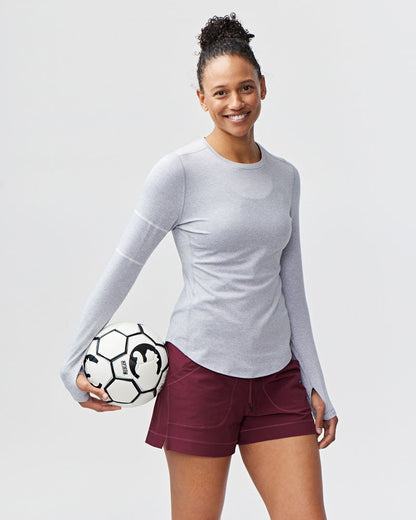Foudy Women's Longsleeve Workout Top Goal Five