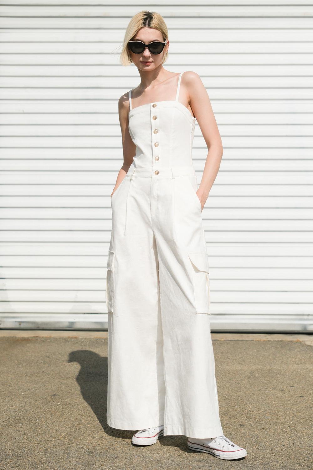 ROYAL AFFAIR WOVEN JUMPSUIT Flying Tomato