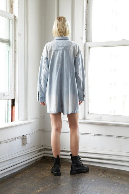 TURNING POINT DENIM ROMPER Flying Tomato