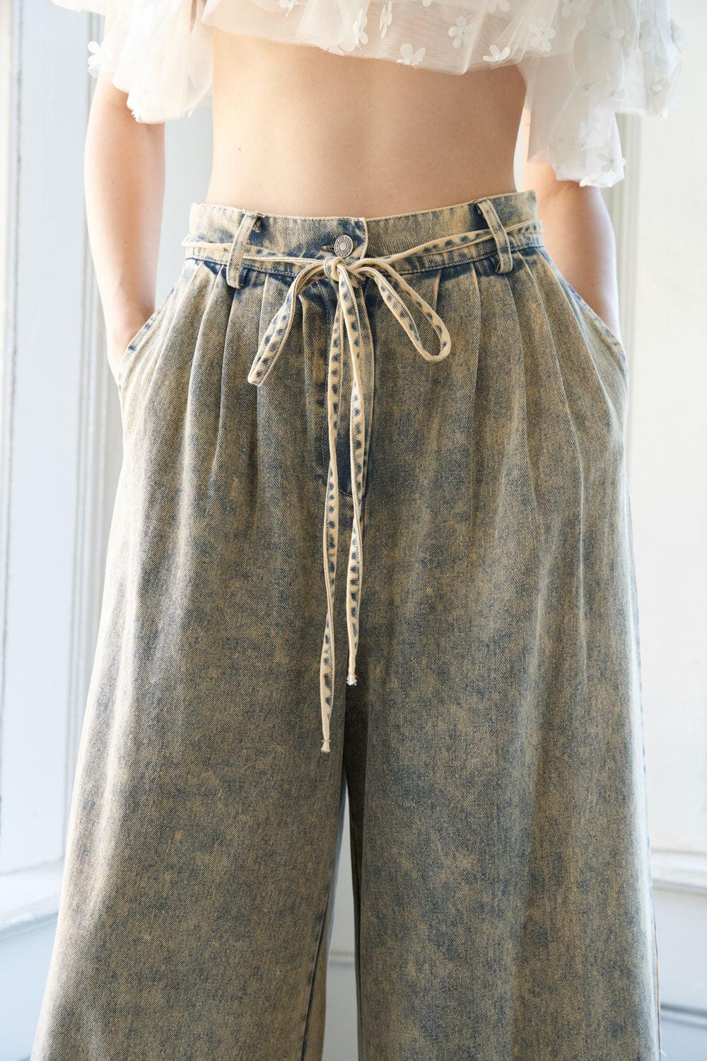 PASSING THOUGH DENIM PANTS Flying Tomato