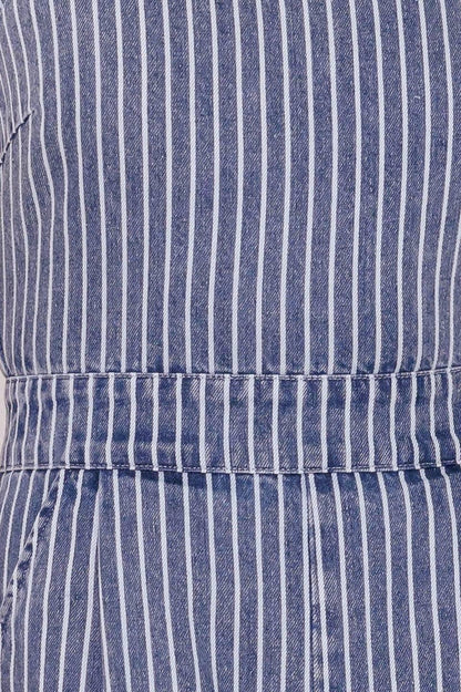 BEGIN AGAIN BLUE DENIM JUMPSUIT Flying Tomato