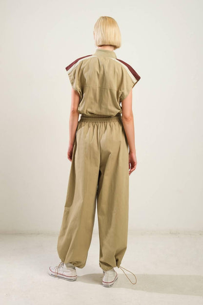 WAVE OF ELEGANCE WOVEN JUMPSUIT Flying Tomato