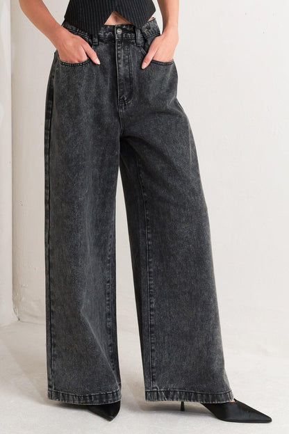 TAKE MY WORD DENIM PANTS Flying Tomato