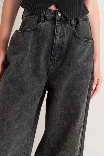 TAKE MY WORD DENIM PANTS Flying Tomato