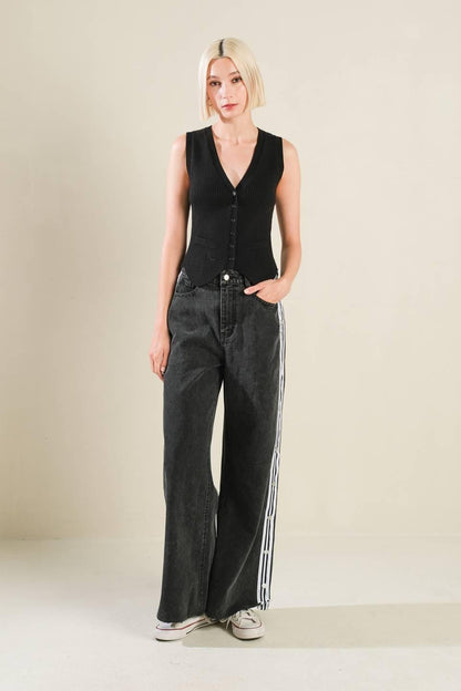 ELEGANT ELEVATION DENIM PANTS Flying Tomato