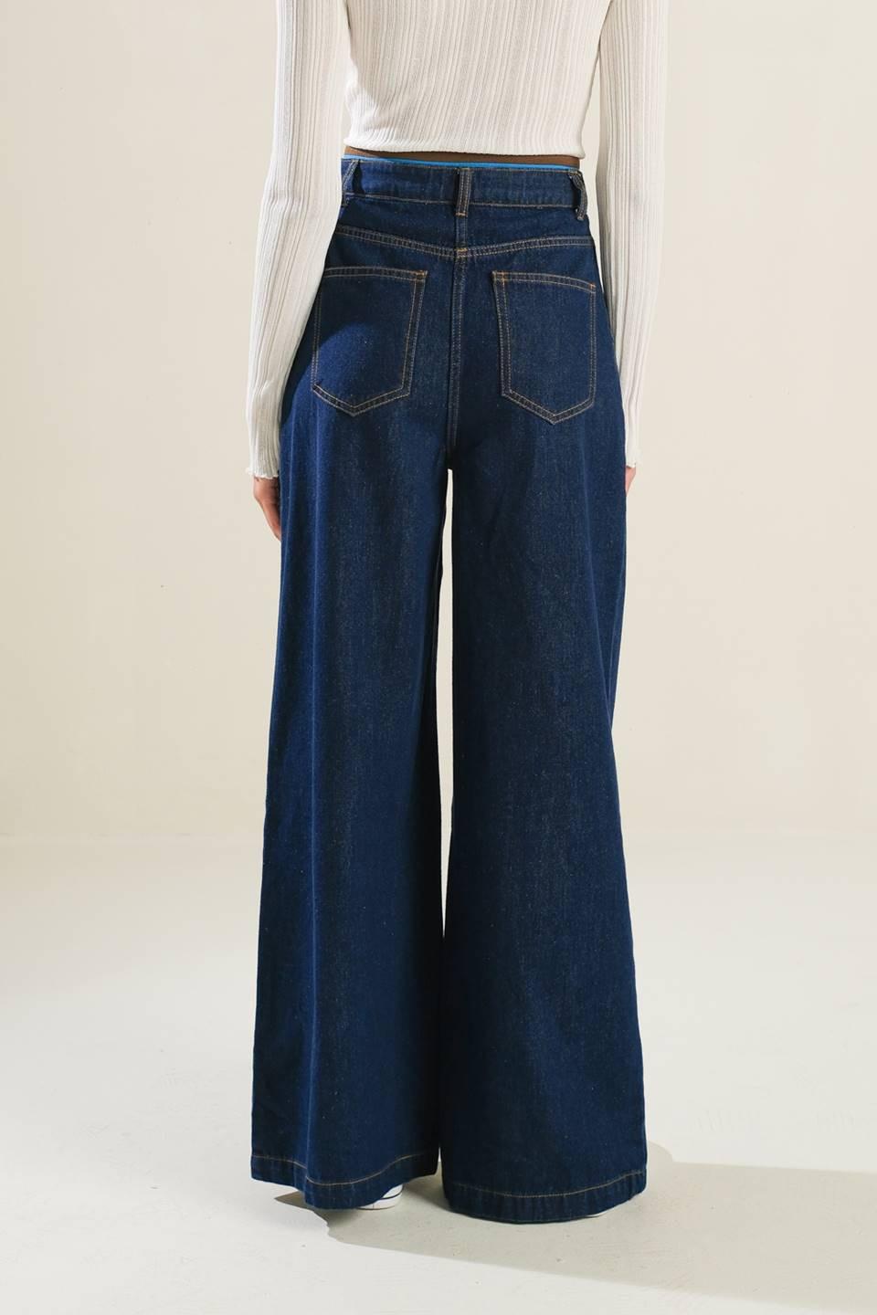 CRISP CANVAS DENIM PANTS Flying Tomato
