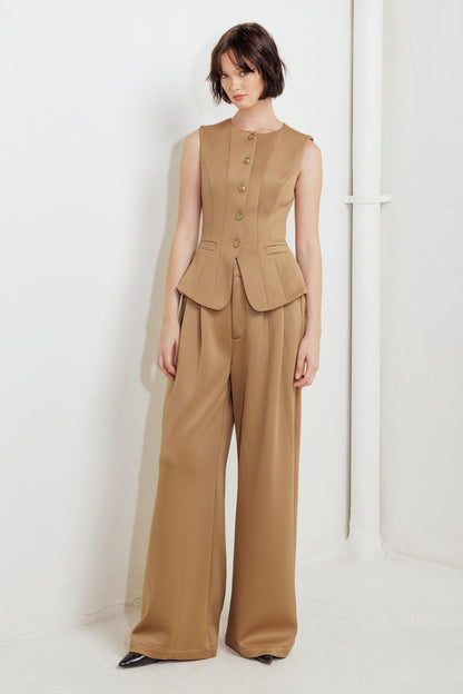 ROMANTIC PETAL WOVEN PANTS Flying Tomato