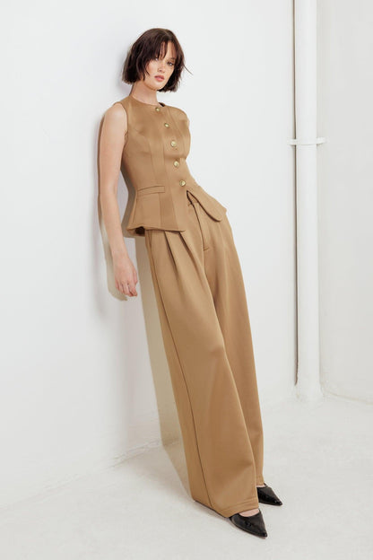 ROMANTIC PETAL WOVEN PANTS Flying Tomato