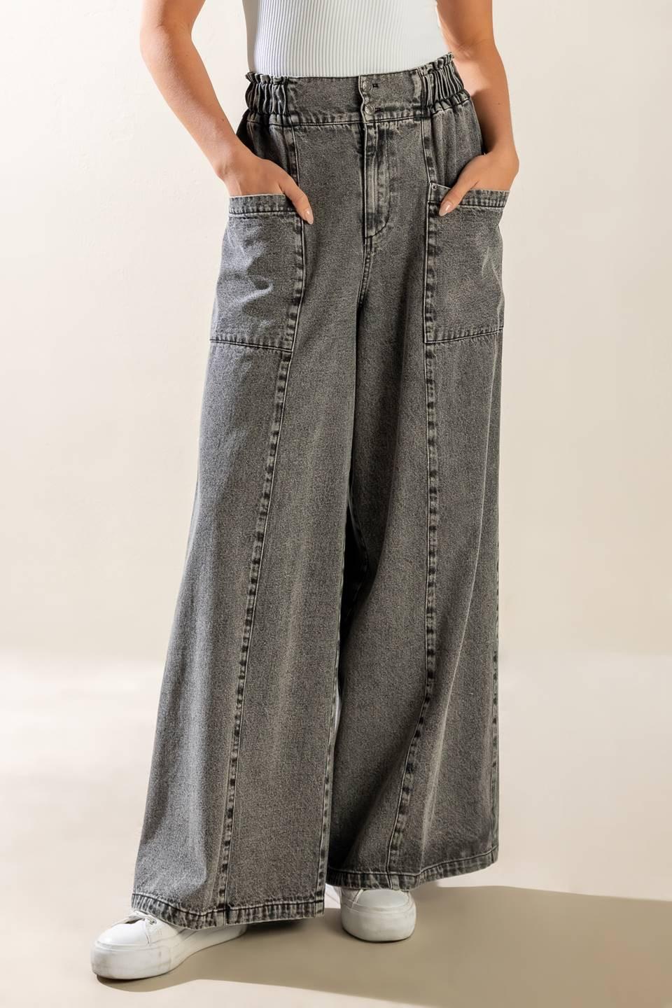 EXPLORING THE CITY DENIM PANTS Flying Tomato
