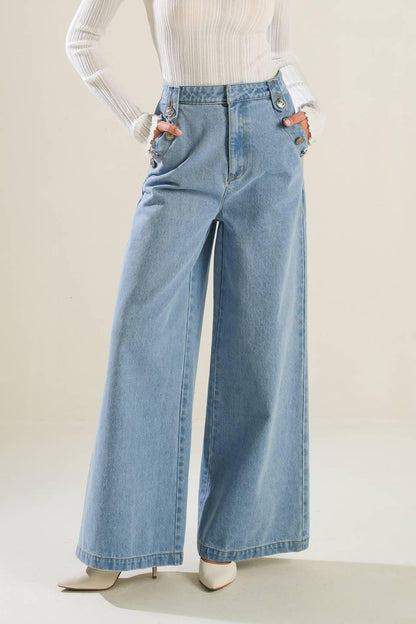 ADVENTURE AWAITS DENIM PANTS Flying Tomato