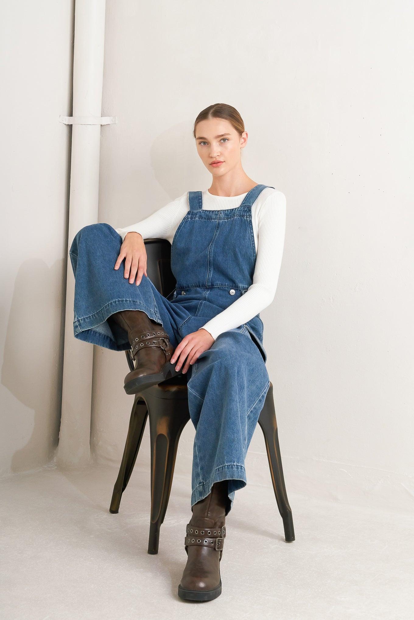 LET ME TALK DENIM CARGO PANTS Flying Tomato