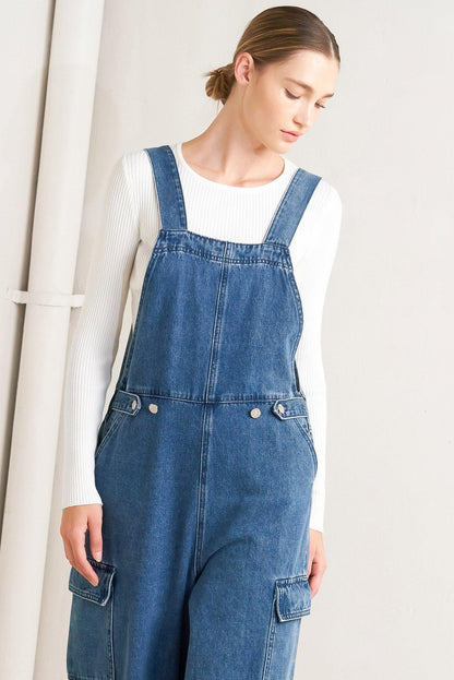 LET ME TALK DENIM CARGO PANTS Flying Tomato