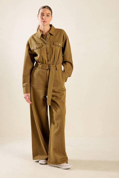 FLEETING WHISPERS TWILL JUMPSUIT Flying Tomato