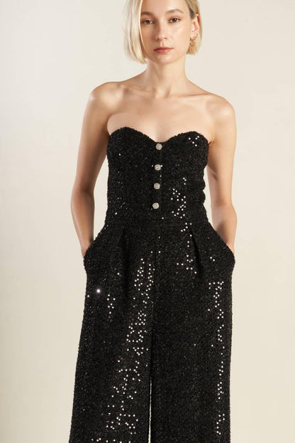 DOESN'T ADD UP SEQUIN JUMPSUIT Flying Tomato