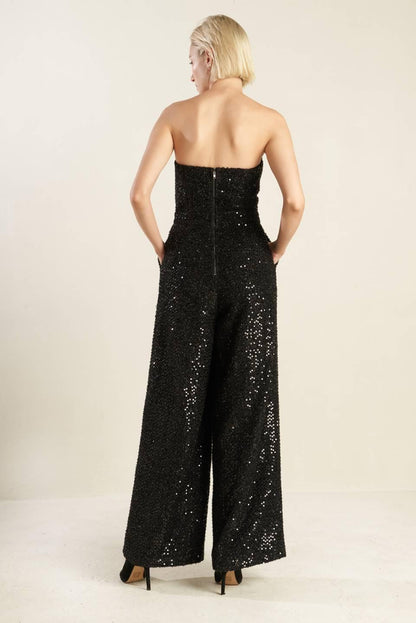 DOESN'T ADD UP SEQUIN JUMPSUIT Flying Tomato