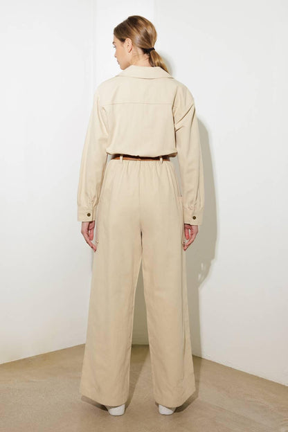 WHEN IT HAPPENS WOVEN JUMPSUIT Flying Tomato