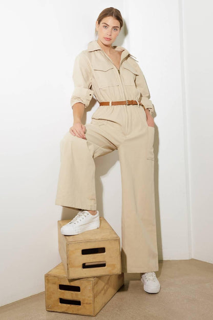 WHEN IT HAPPENS WOVEN JUMPSUIT Flying Tomato