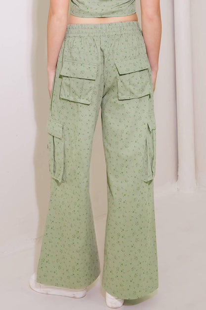 DRIFTING CURRENTS OLIVE WOVEN PANTS Flying Tomato