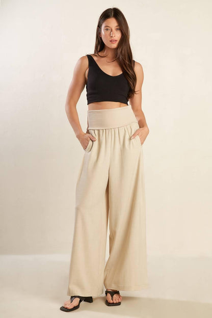 GO WITH GRACE WOVEN PANTS Flying Tomato