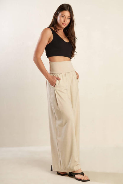 GO WITH GRACE WOVEN PANTS Flying Tomato