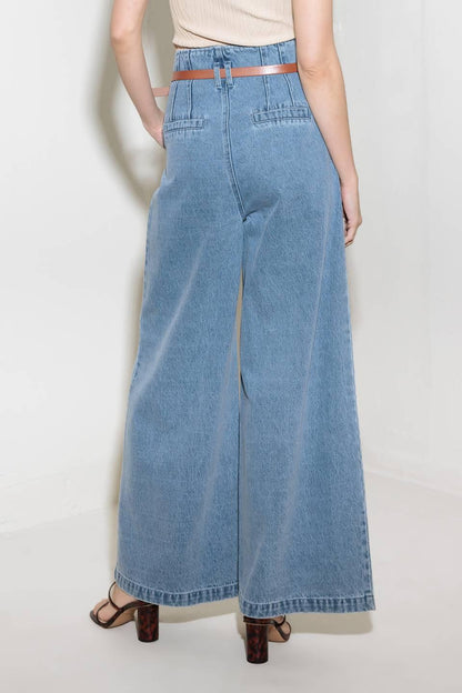 KISSED BY SUNLIGHT DENIM PANTS Flying Tomato