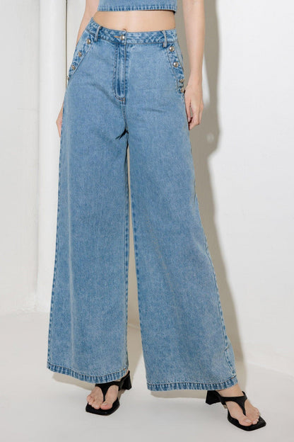EVER SO SWEET DENIM PANTS Flying Tomato