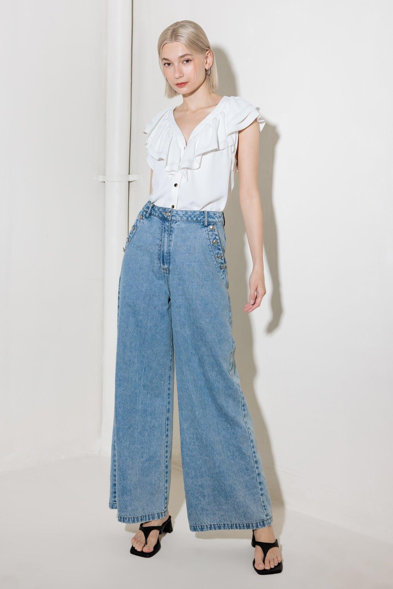 EVER SO SWEET DENIM PANTS Flying Tomato