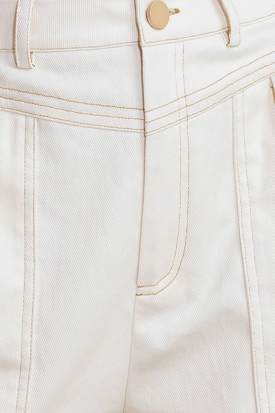 SIMPLY MINE CREAM WOVEN SHORT Flying Tomato