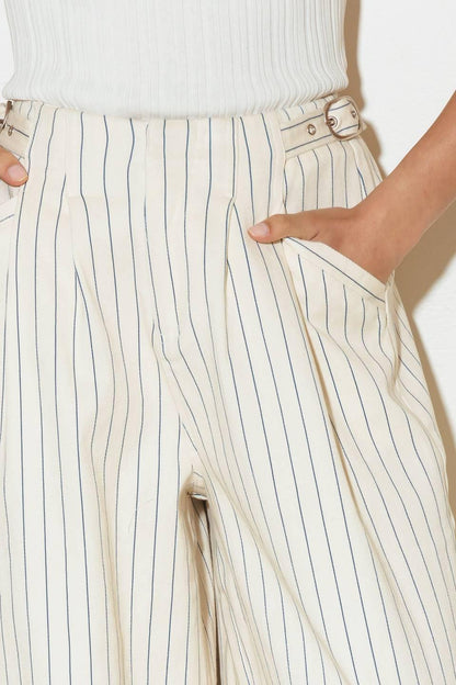 COFFEE RUN STRIPED WOVEN PANTS Flying Tomato