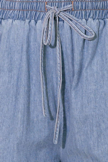 RIVERSIDE SIPS LIGHT INDIGO CHAMBRAY PANTS Flying Tomato