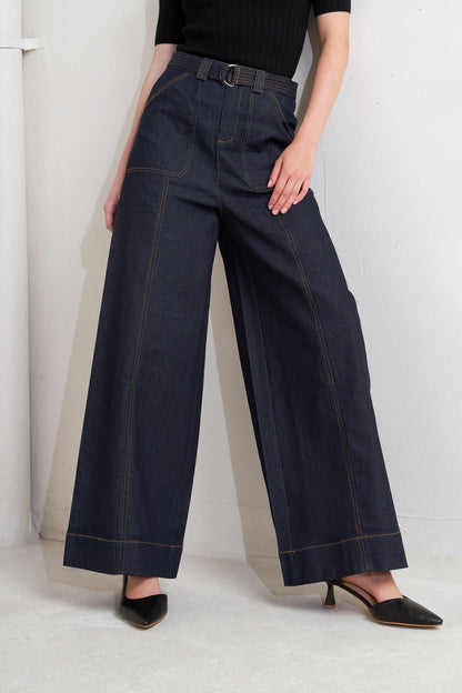 URBAN PANEL DENIM PANTS Flying Tomato