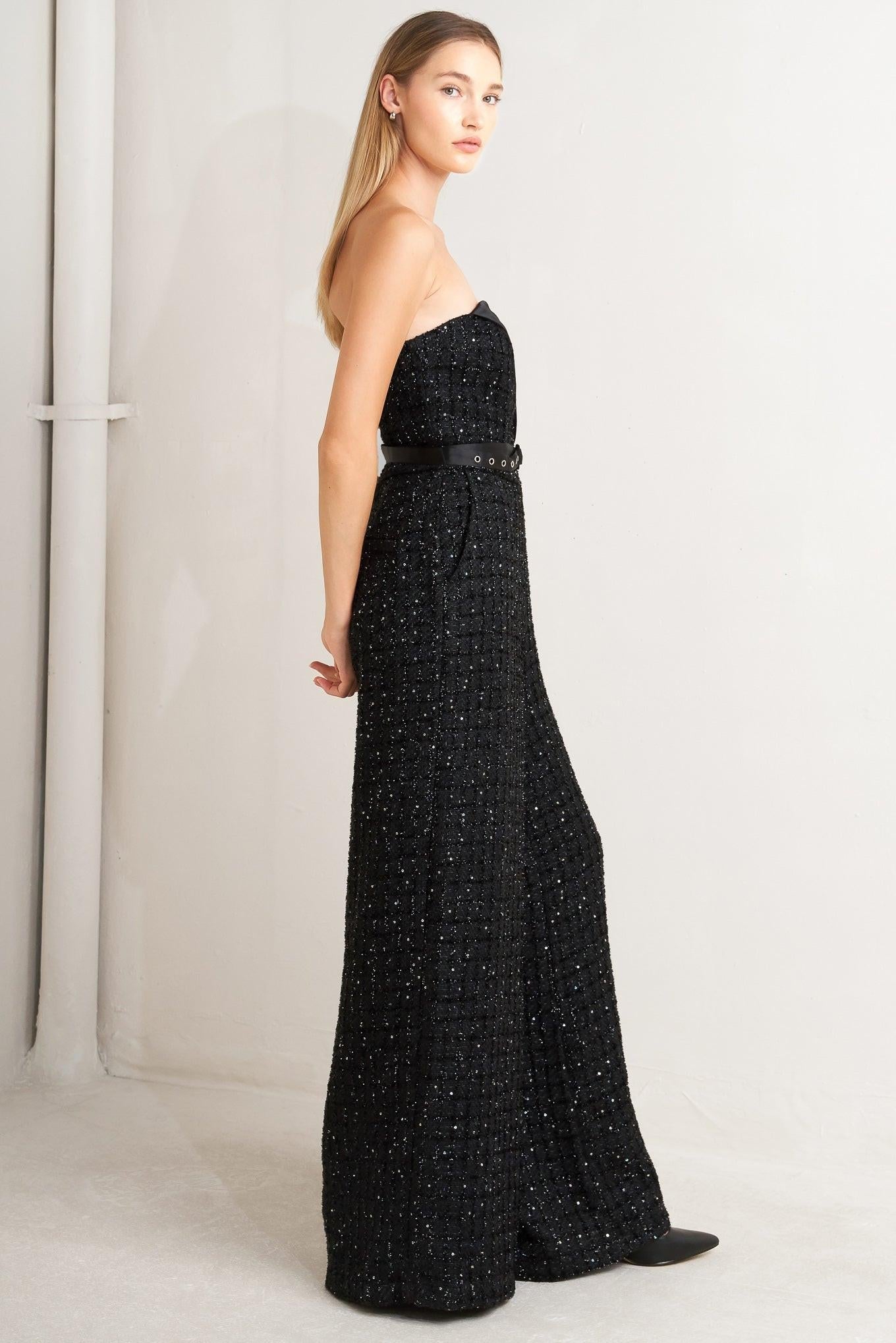SPARK NOIR TWEED JUMPSUIT Flying Tomato