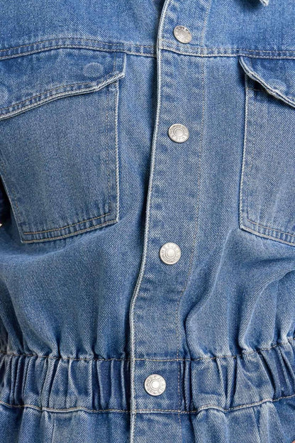 RELAX UTILITY DENIM JUMPSUIT Flying Tomato