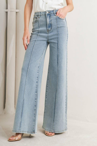 MODERN NEUTRAL DENIM PANTS Flying Tomato