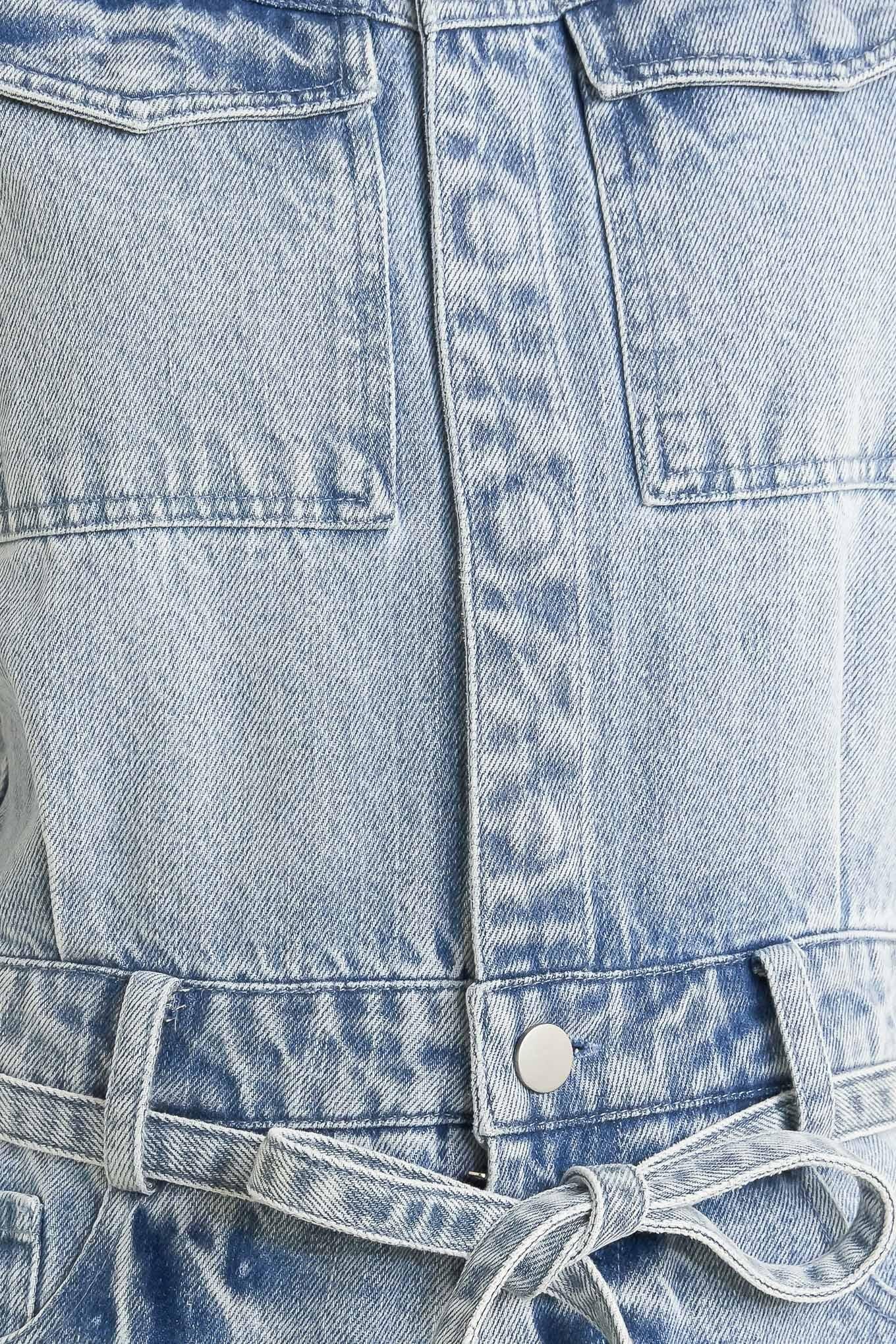 ON MY WAY DENIM JUMPSUIT Flying Tomato