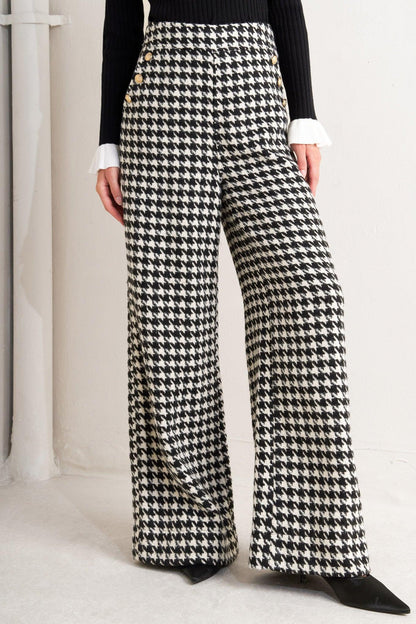 METRO ICON WOVEN HOUNDSTOOTH PANTS Flying Tomato