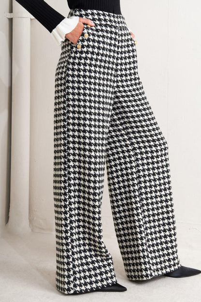 METRO ICON WOVEN HOUNDSTOOTH PANTS Flying Tomato