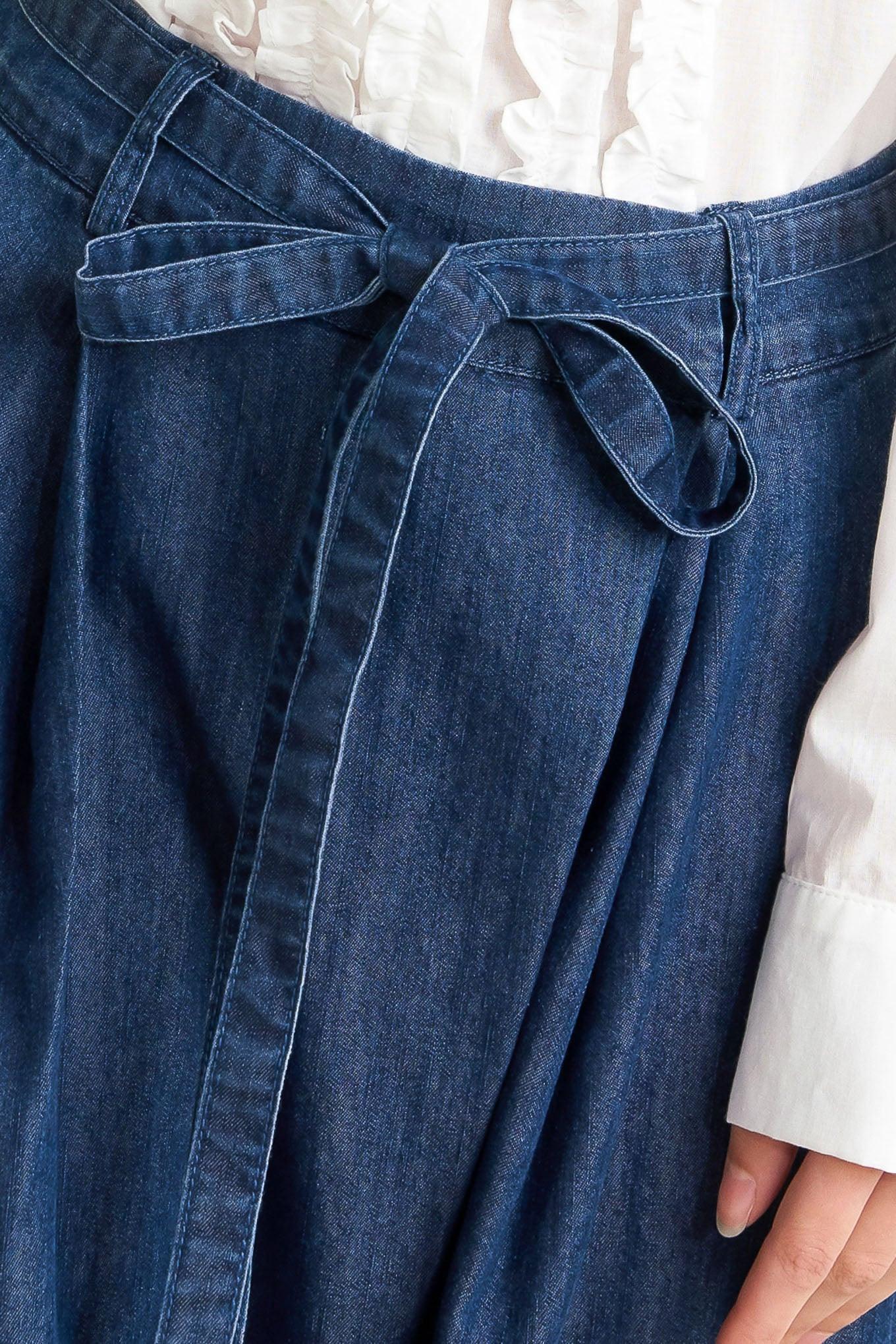 RELAXED TAILORED DENIM LOOSE FITTING PANTS Flying Tomato