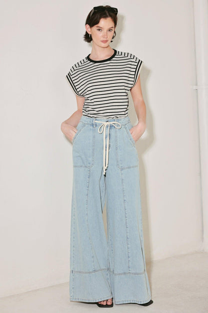 WEEKEND SOUNDTRACK DENIM PANTS Flying Tomato