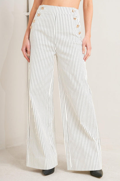 EFFORTLESS FORM STRIPE WOVEN PANTS Flying Tomato