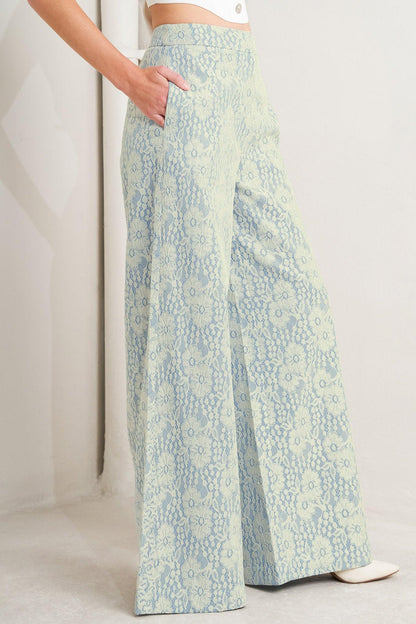 EASY ELEGANCE WOVEN LACE PANTS Flying Tomato