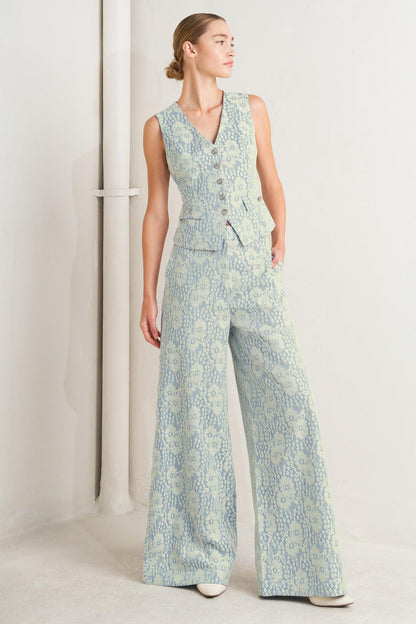EASY ELEGANCE WOVEN LACE PANTS Flying Tomato