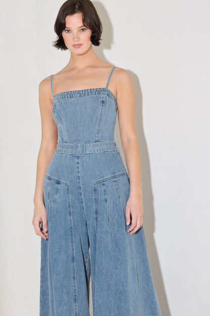COASTAL CONFIDENCE DENIM JUMPSUIT Flying Tomato