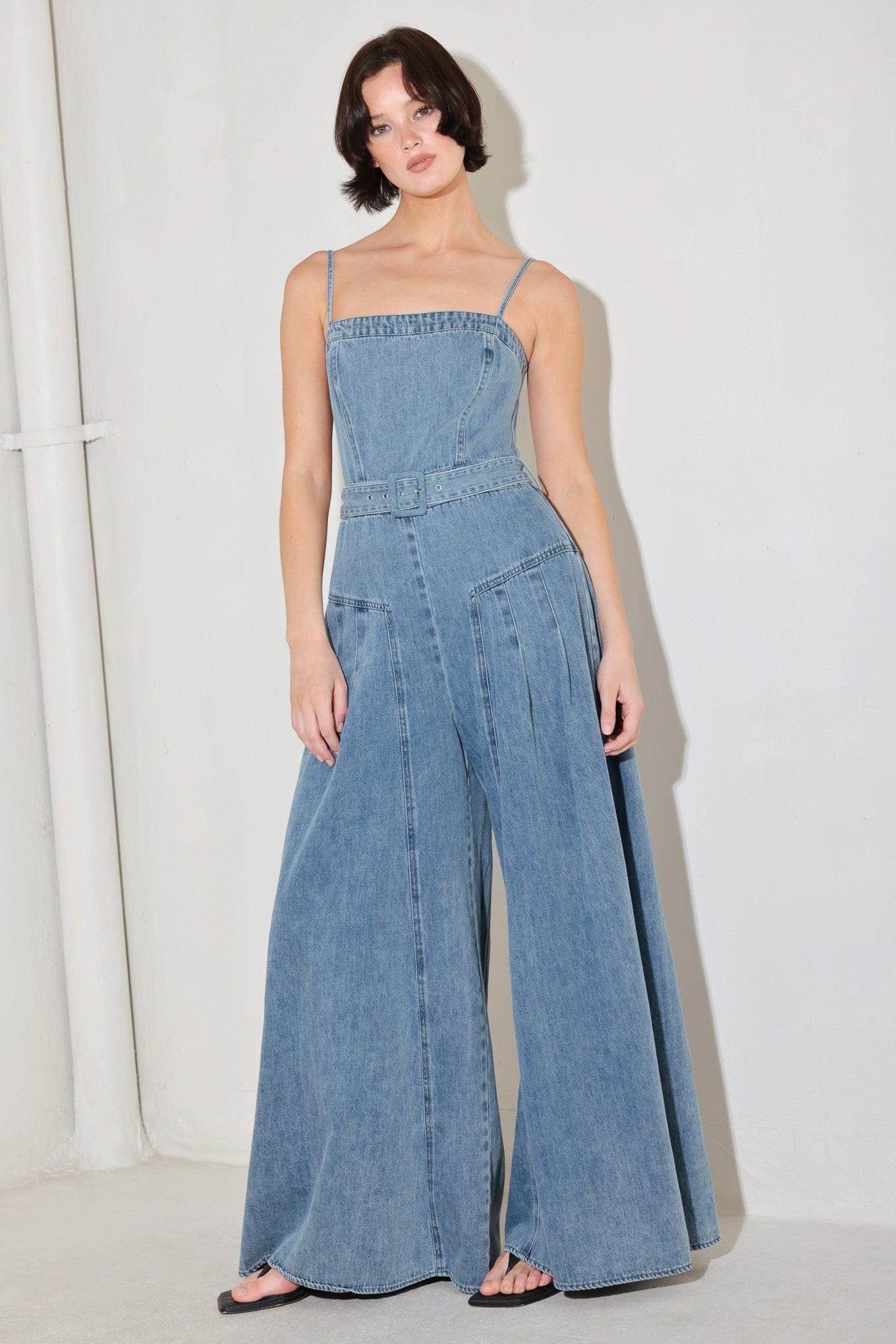 COASTAL CONFIDENCE DENIM JUMPSUIT Flying Tomato